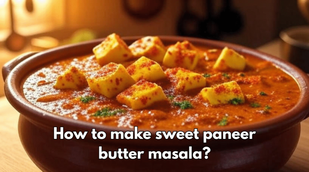 How to make sweet paneer butter masala?